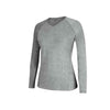 adidas Women's Athletic Grey Climalite Long Sleeve Tee