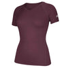 adidas Women's Collegiate Burgundy Climalite Short Sleeve Tee