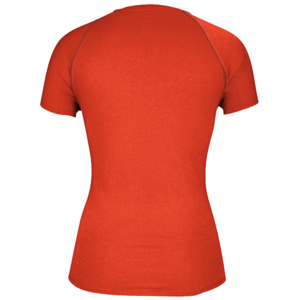 adidas Women's Collegiate Orange Climalite Short Sleeve Tee