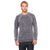 Bella + Canvas Unisex Grey Acid Fleece Crew Neck Sweatshirt