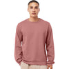 Bella + Canvas Unisex Mauve Sponge Fleece Classic Crewneck Sweatshirt