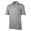 Charles River Men's Grey/White Stripe Wellesley Polo