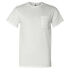 Fruit of the Loom Men's White HD Cotton T-Shirt with a Pocket