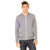 Bella + Canvas Unisex Grey Triblend Full-Zip Lightweight Hoodie