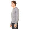 Bella + Canvas Unisex Grey Triblend Full-Zip Lightweight Hoodie