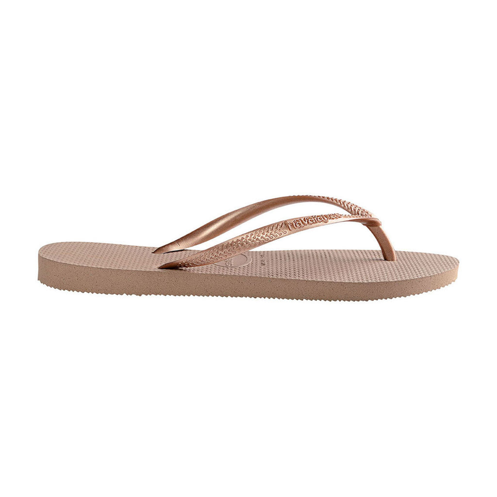 Havaianas Women's Rose Gold Slim Flip Flops