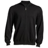 Edwards Men's Black Full Zip Cotton Blend Cardigan