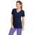 Barco Grey's Anatomy Women's Indigo/Moonstruck/Passion Purple Active Contrast Edge V-Neck Top