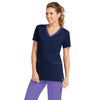 Barco Grey's Anatomy Women's Indigo/Moonstruck/Passion Purple Active Contrast Edge V-Neck Top