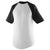 Augusta Sportswear Men's White/Black Short-Sleeve Baseball Jersey