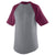 Augusta Sportswear Men's Athletic Heather/Maroon Short-Sleeve Baseball Jersey