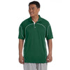 Russell Athletic Men's Dark Green/White Team Prestige Polo