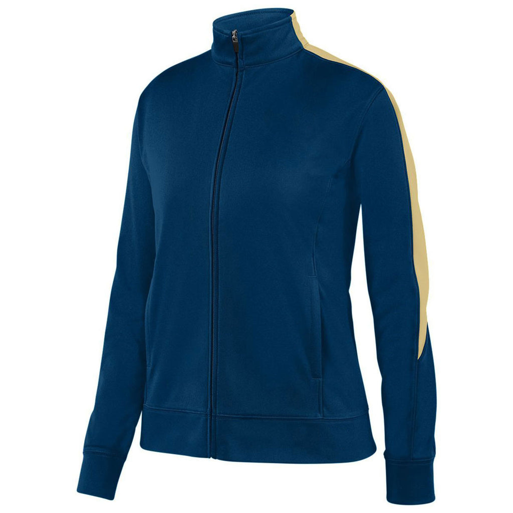 Augusta Women's Navy/Vegas Gold Medalist Jacket 2.0