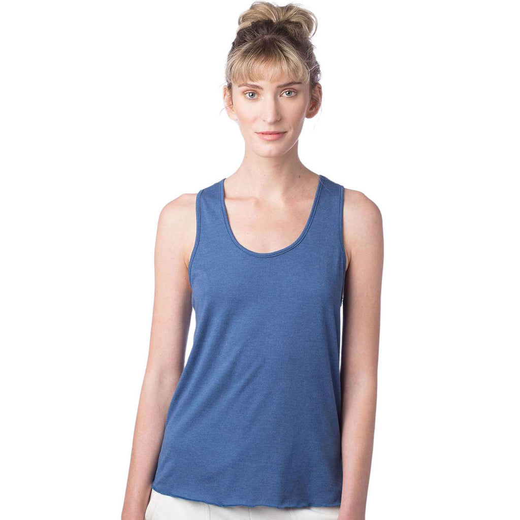 Alternative Apparel Women's Heritage Royal Earthleisure Modal Triblend Racer Tank