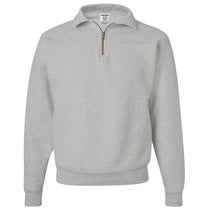 Jerzees Men's Oxford Super Sweats NuBlend Quarter-Zip Cadet Collar Sweatshirt