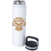 BIC White Vacuum Insulated Bottle with Carabiner Lid-26 oz.