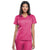 Cherokee Women's Shocking Pink Workwear Originals Mock Wrap Tunic