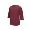 adidas Men's Collegiate Burgundy Climalite Fielder's Choice 3/4 Sleeve Henley