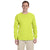 Fruit of the Loom Men's Safety Green 5 oz. HD Cotton Long-Sleeve T-Shirt