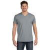 Hanes Men's Vintage Grey 4.5 oz. 100% Ringspun Cotton nano-T V-Neck T-Shirt