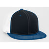 Pacific Headwear Black/Royal D-Series Fitted Trucker Mesh Cap