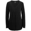 Edwards Women's Black Soft Pleated Blouse