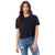 Alternative Apparel Women's Black Headliner Cropped T-Shirt