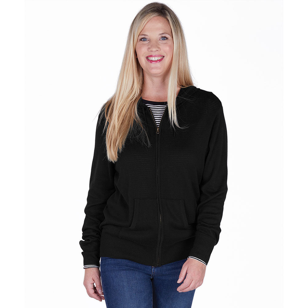 Charles River Women's Black Mystic Sweater Hoodie