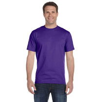 Hanes Men's Purple 6.1 oz. Beefy-T