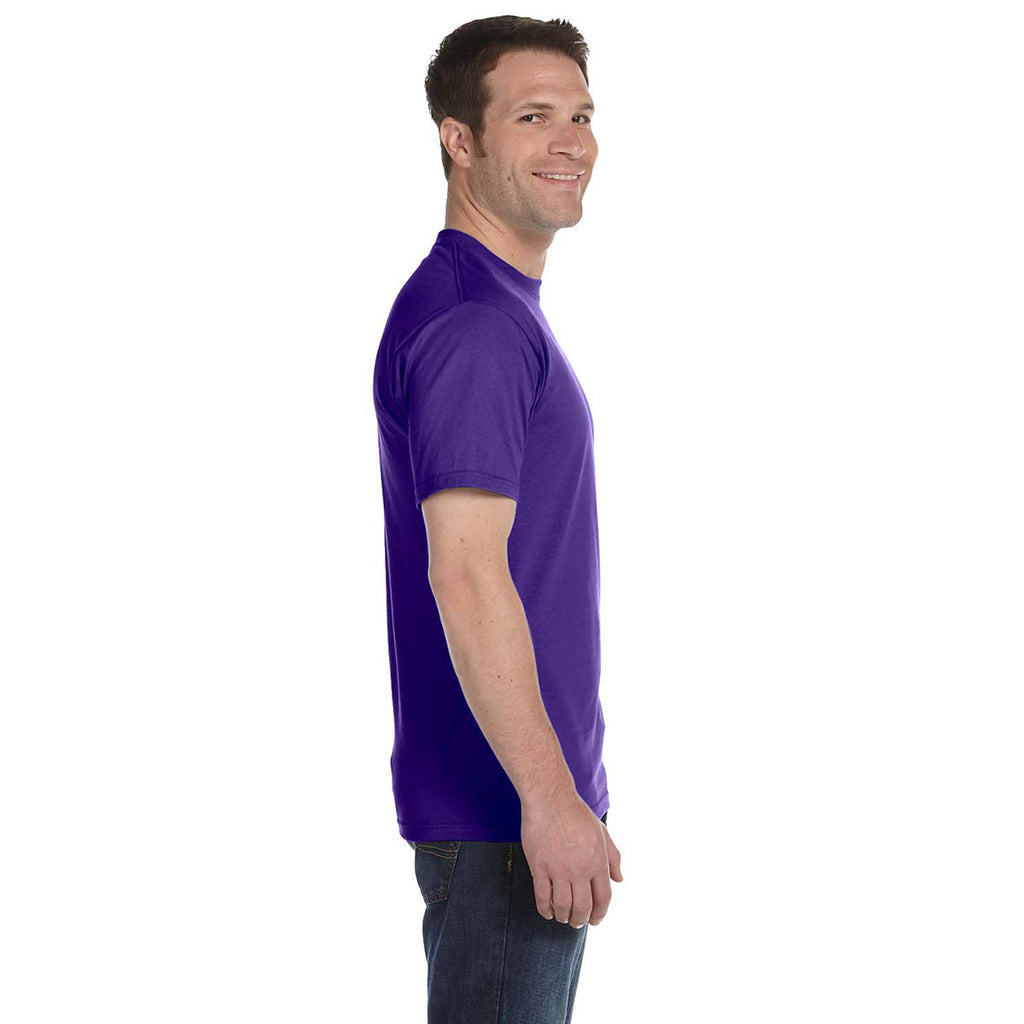 Hanes Men's Purple 6.1 oz. Beefy-T