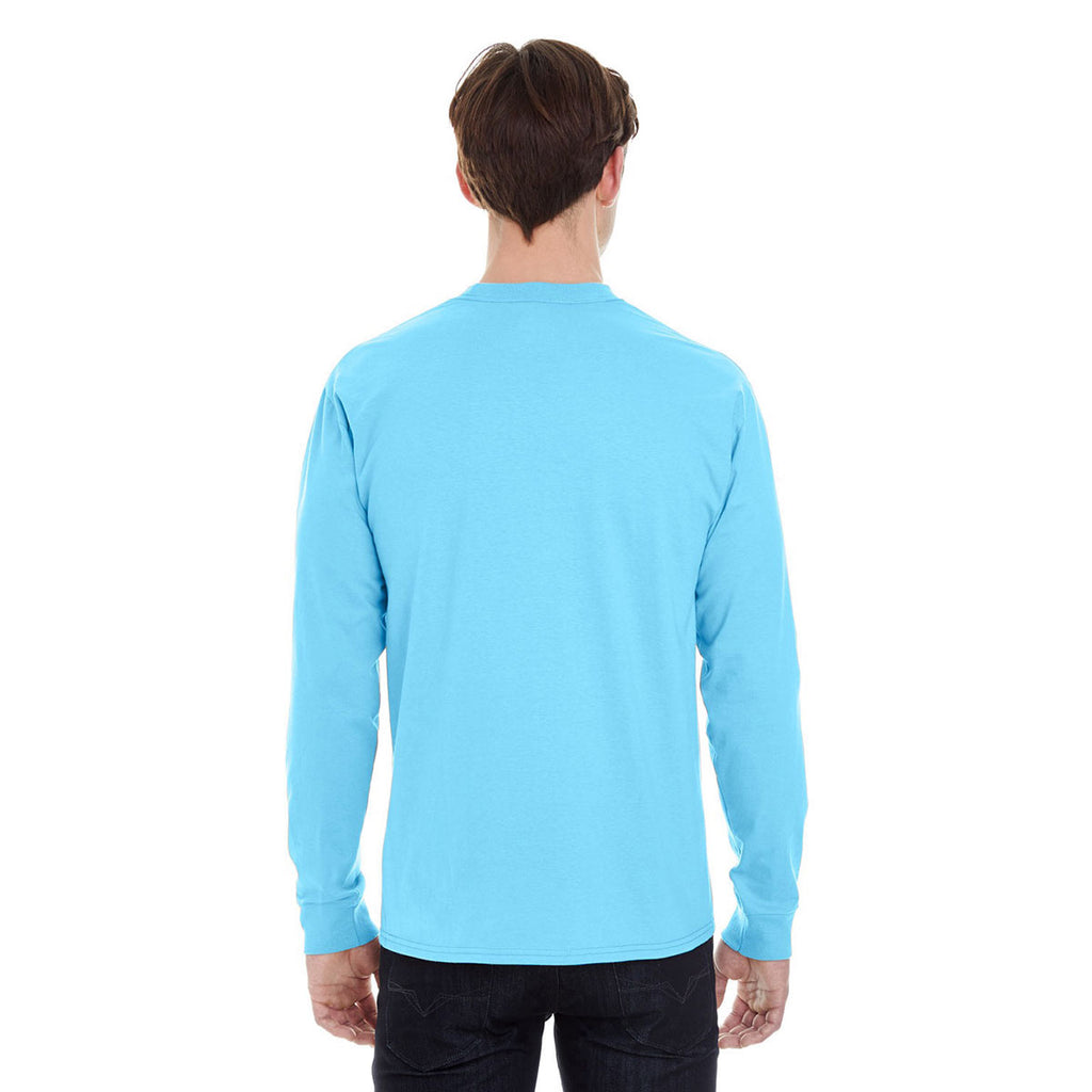 Hanes Men's Blue Horizon 6.1 oz Long-Sleeve Beefy-T