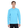 Hanes Men's Blue Horizon 6.1 oz Long-Sleeve Beefy-T