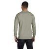 Hanes Men's Stonewash Green 6.1 oz Long-Sleeve Beefy-T