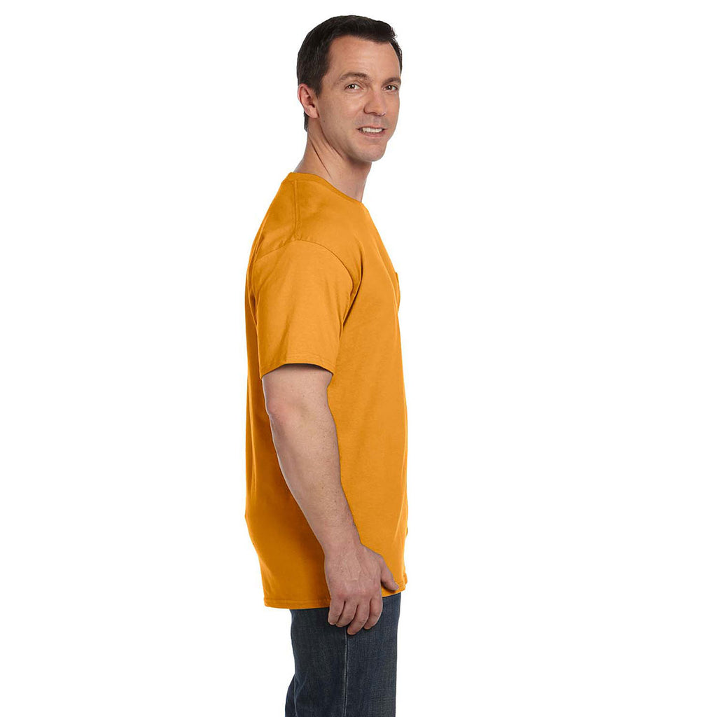 Hanes Men's Gold 6.1 oz. Beefy-T with Pocket