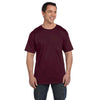 Hanes Men's Maroon 6.1 oz. Beefy-T with Pocket