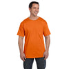 Hanes Men's Orange 6.1 oz. Beefy-T with Pocket