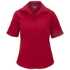 Edwards Women's Red Lightweight Short Sleeve Poplin Blouse