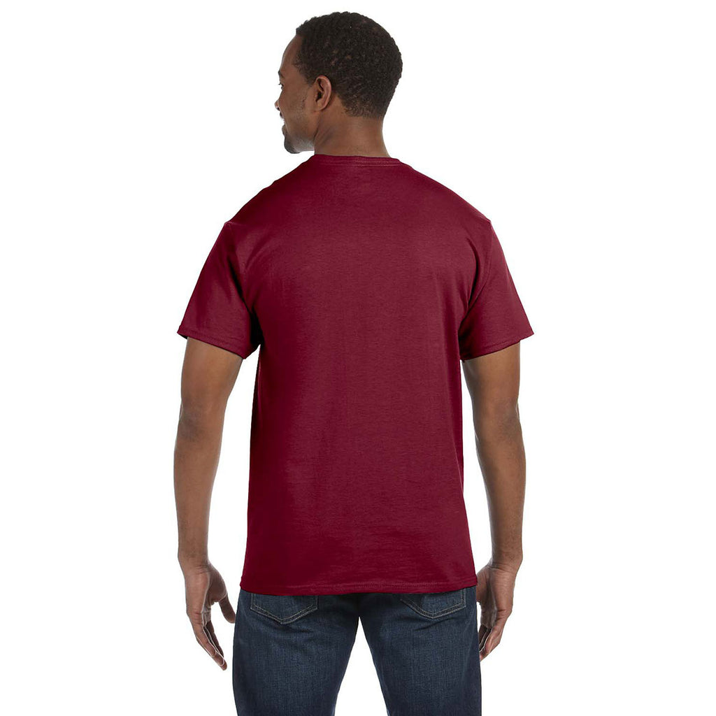 Hanes Men's Cardinal 6.1 oz. Tagless T-Shirt