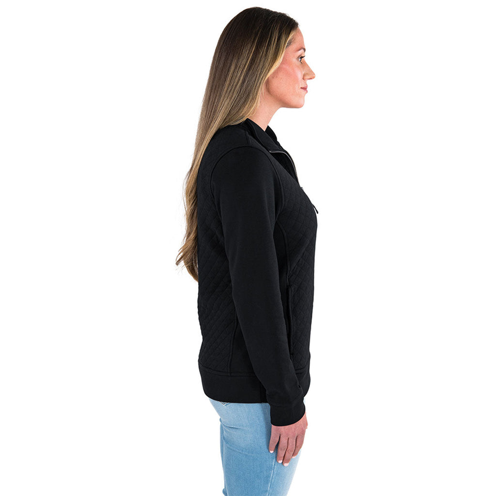 Charles River Women's Black Franconia Quilted Pullover