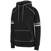 Augusta Women's Black/White/Graphite Spry Hoodie