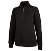 Charles River Women's Black Crosswind Quarter Zip Sweatshirt