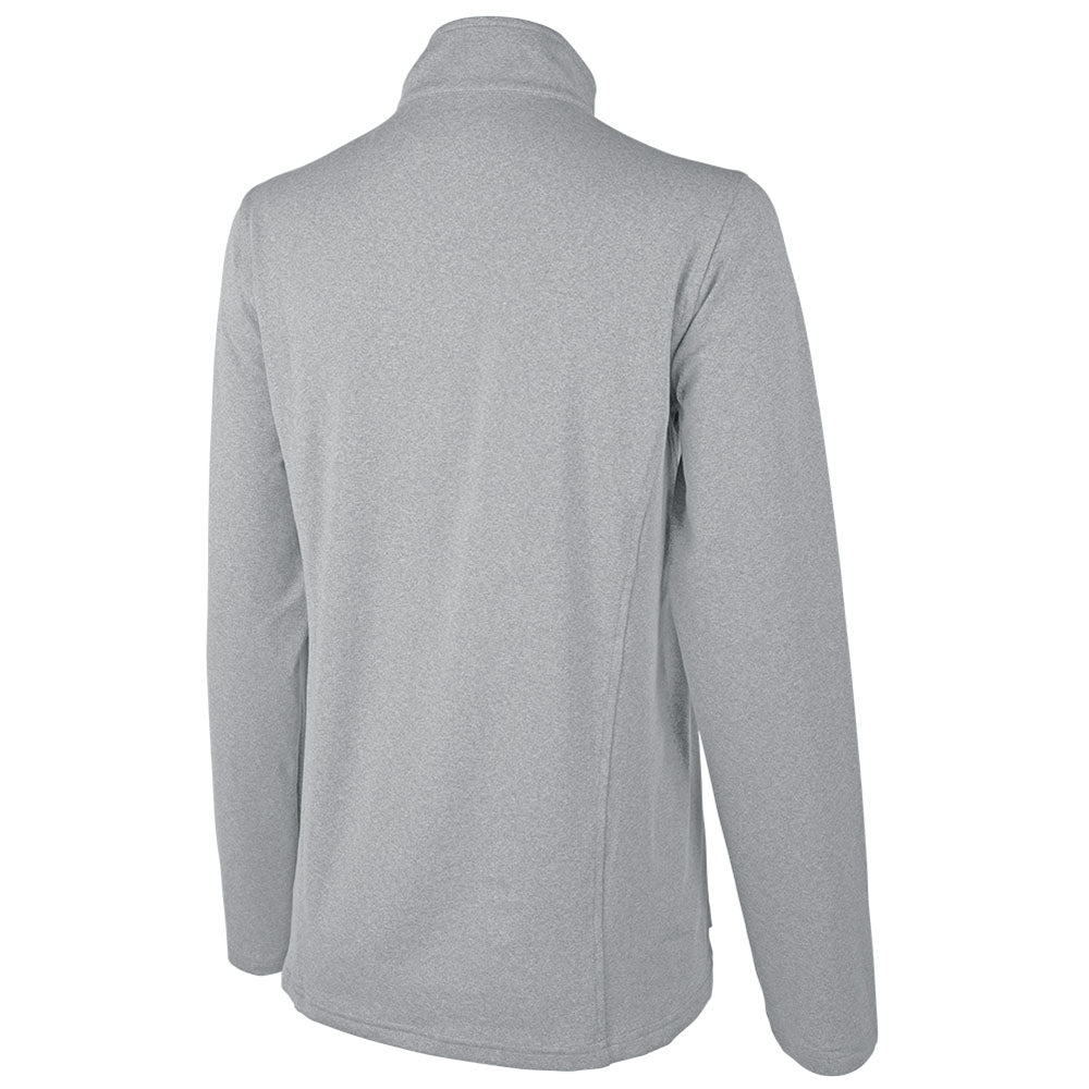 Charles River Women's Light Grey Heathered Eco-Logic Stretch Quarter Zip