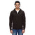 American Apparel Unisex Black California Fleece Zip Hoodie