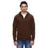 American Apparel Unisex Brown California Fleece Zip Hoodie