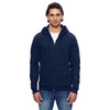 American Apparel Unisex Navy California Fleece Zip Hoodie