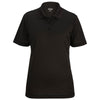 Edwards Women's Black Mini-Pique Snag-Proof Polo