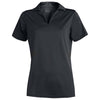 Edwards Women's Steel Grey Performance Flat-Knit Short Sleeve Polo