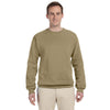 Jerzees Men's Khaki 8 Oz. Nublend Fleece Crew