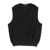 Vantage Men's Black Milano Knit Sweater Vest