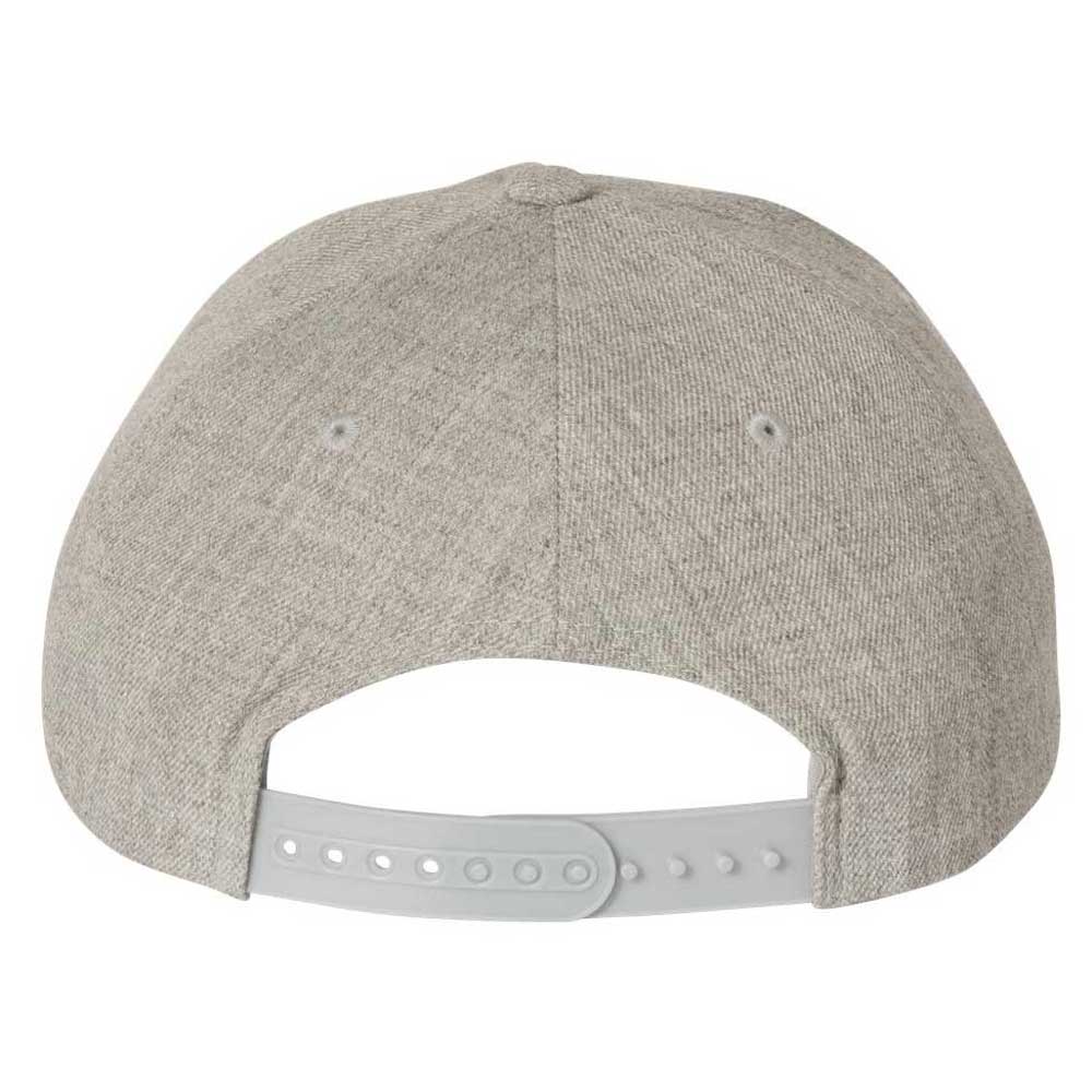 Yupoong Heather Grey Classic Wool Blend Cap